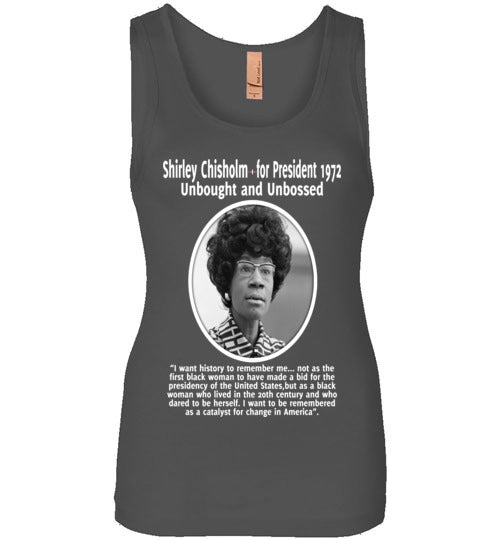 Shirley Chisholm Inspires me - Wide Strap Tank Top - Rocking Black, Inc. #RockingBlackInc #MelaninInspires
