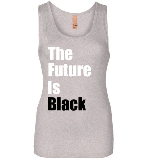 The Future is Black Wide Strap Tank Top - Rocking Black, Inc. #RockingBlackInc #MelaninInspires