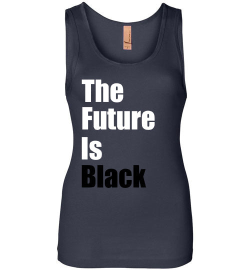 The Future is Black Wide Strap Tank Top - Rocking Black, Inc. #RockingBlackInc #MelaninInspires