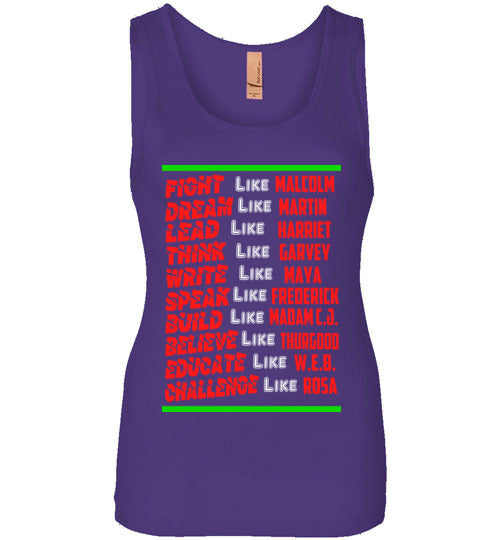 Be a Leader Wide Strap Tank Top - Rocking Black, Inc. #RockingBlackInc #MelaninInspires