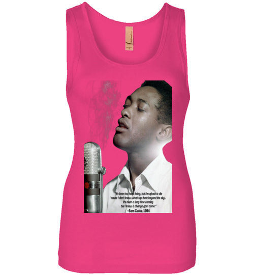 Sam Cooke Quote Wide Strap Tank - Rocking Black, Inc. #RockingBlackInc #MelaninInspires