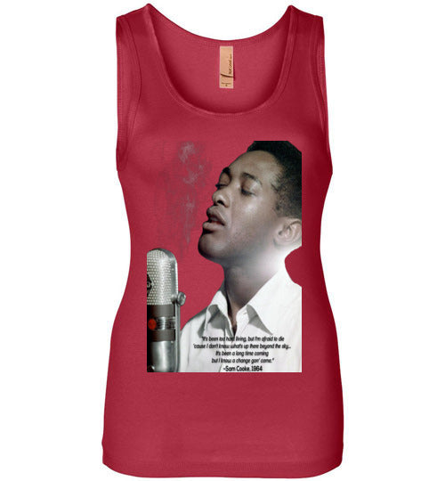 Sam Cooke Quote Wide Strap Tank - Rocking Black, Inc. #RockingBlackInc #MelaninInspires
