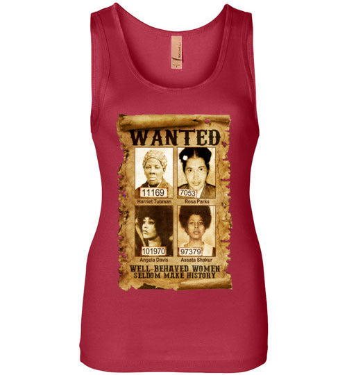 Well Behaved Women Wide Strap Tank Top - Rocking Black, Inc. #RockingBlackInc #MelaninInspires