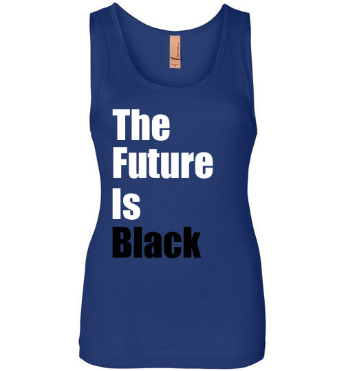 The Future is Black Wide Strap Tank Top - Rocking Black, Inc. #RockingBlackInc #MelaninInspires