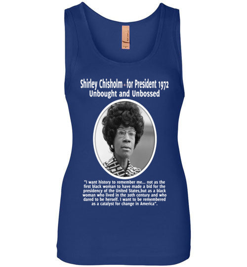 Shirley Chisholm Inspires me - Wide Strap Tank Top - Rocking Black, Inc. #RockingBlackInc #MelaninInspires