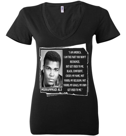 Muhammad Ali Quote Deep V-Neck T-Shirt - Rocking Black, Inc. #RockingBlackInc #MelaninInspires