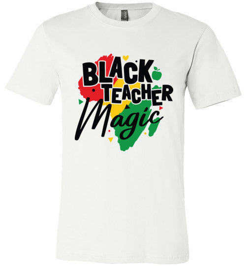 Black Teacher Magic Short Sleeve T-Shirt