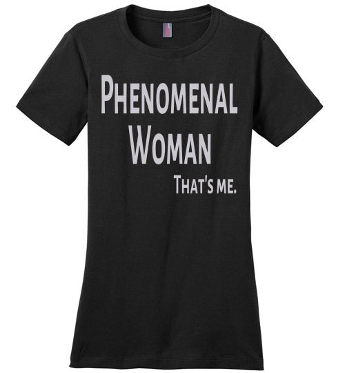 Phenomenal Woman Ladies Comfort Tee - Rocking Black, Inc. #RockingBlackInc #MelaninInspires