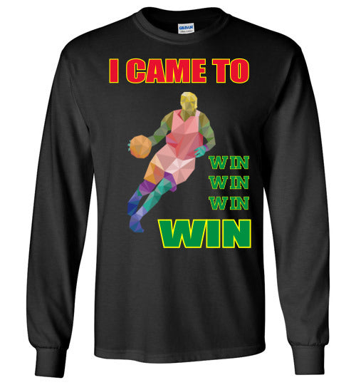 I came to win - Youth Long Sleeve T-Shirt - Rocking Black, Inc. #RockingBlackInc #MelaninInspires