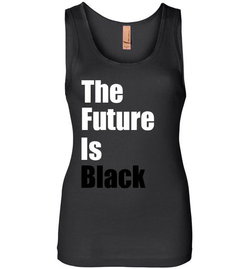 The Future is Black Wide Strap Tank Top - Rocking Black, Inc. #RockingBlackInc #MelaninInspires