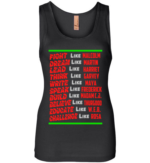 Be a Leader Wide Strap Tank Top - Rocking Black, Inc. #RockingBlackInc #MelaninInspires