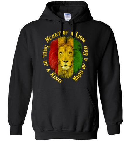Heart of a Lion Unisex Hoodie - Rocking Black, Inc. #RockingBlackInc #MelaninInspires