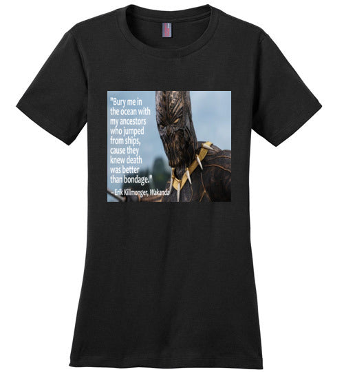 Erik Killmonger Ladies T-Shirt - Rocking Black, Inc. #RockingBlackInc #MelaninInspires
