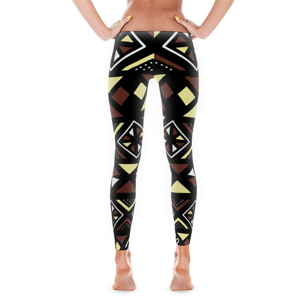 Women's Tribal Print Leggings - Rocking Black, Inc. #RockingBlackInc #MelaninInspires