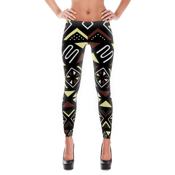 Women's Tribal Print Leggings - Rocking Black, Inc. #RockingBlackInc #MelaninInspires