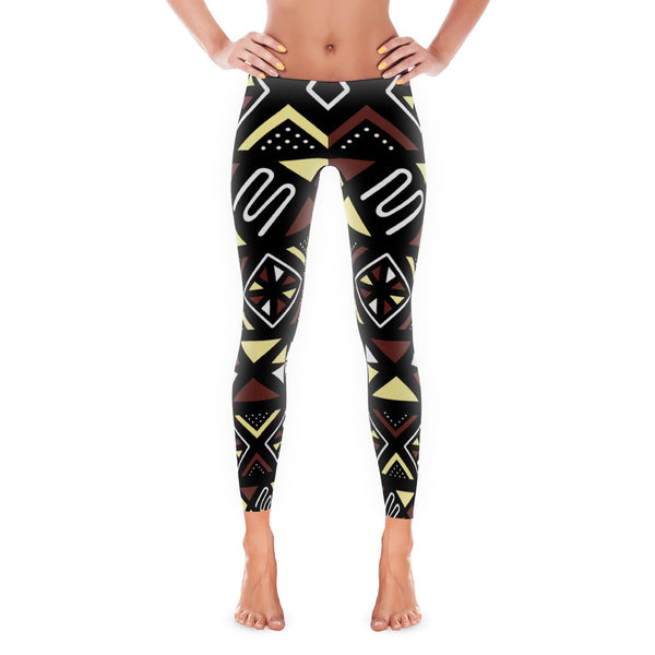 Women's Tribal Print Leggings - Rocking Black, Inc. #RockingBlackInc #MelaninInspires