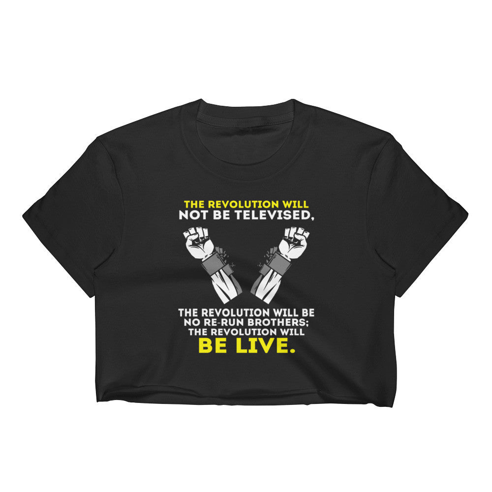 The Revolution Women's Crop Top - Rocking Black, Inc. #RockingBlackInc #MelaninInspires