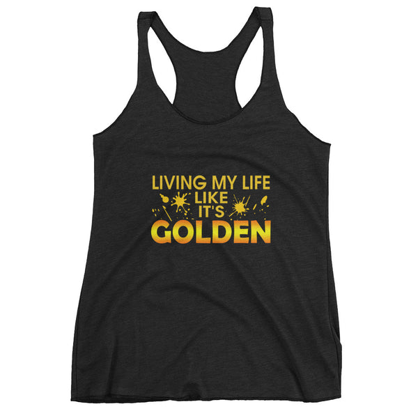 It's Golden RacerBack tank top - Rocking Black, Inc. #RockingBlackInc #MelaninInspires