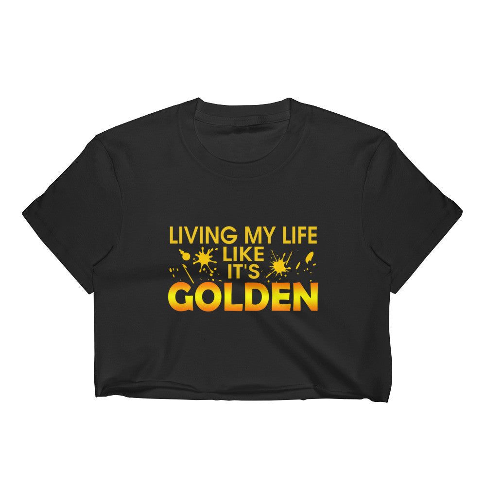 It's Golden Crop Top - Rocking Black, Inc. #RockingBlackInc #MelaninInspires