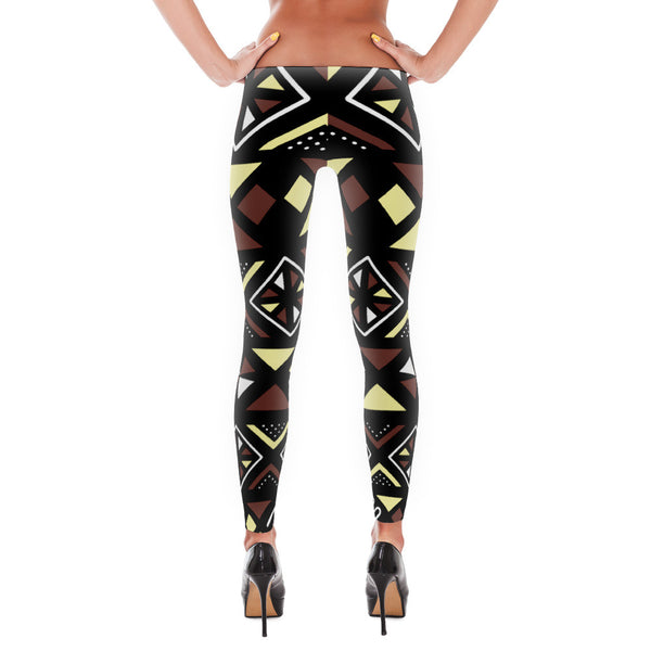 Women's Tribal Print Leggings - Rocking Black, Inc. #RockingBlackInc #MelaninInspires