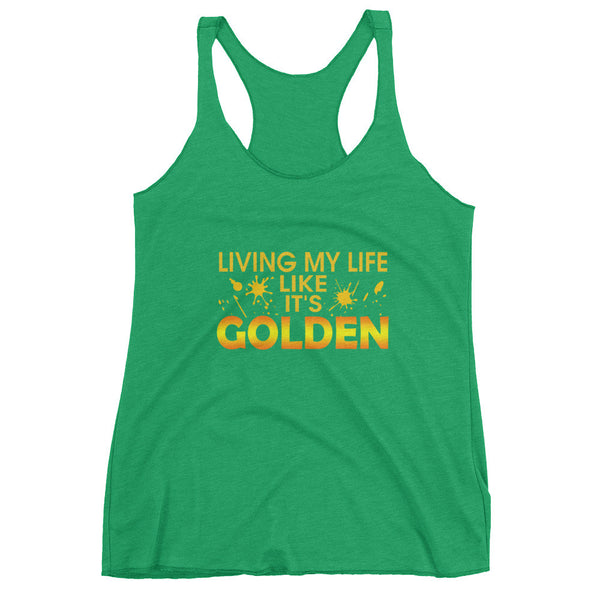 It's Golden RacerBack tank top - Rocking Black, Inc. #RockingBlackInc #MelaninInspires