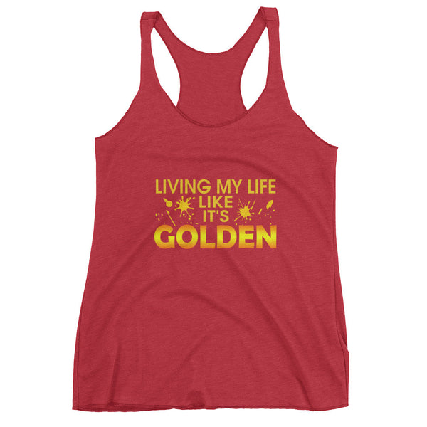 It's Golden RacerBack tank top - Rocking Black, Inc. #RockingBlackInc #MelaninInspires