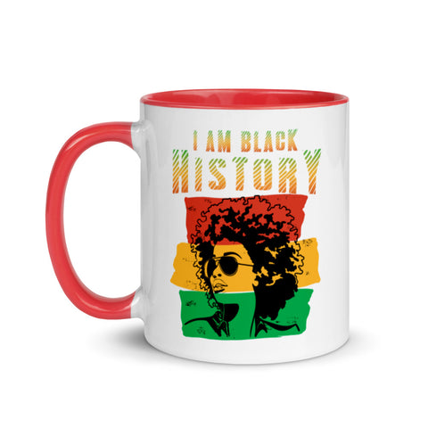 I am Black History / BLACKNIFICENT - Mug with Color Inside