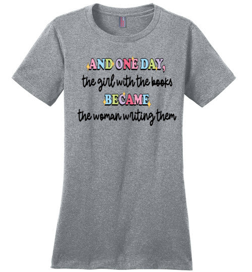 Book Lover to Author Fitted T-Shirt - A Journey in Every Word