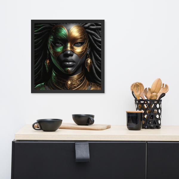 Emerald Passion: Framed Digital Print