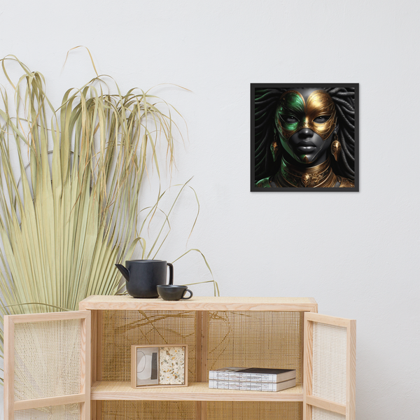 Emerald Passion: Framed Digital Print