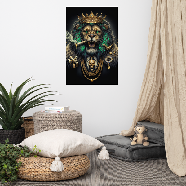 Lion Boss Royalty: Unframed Poster