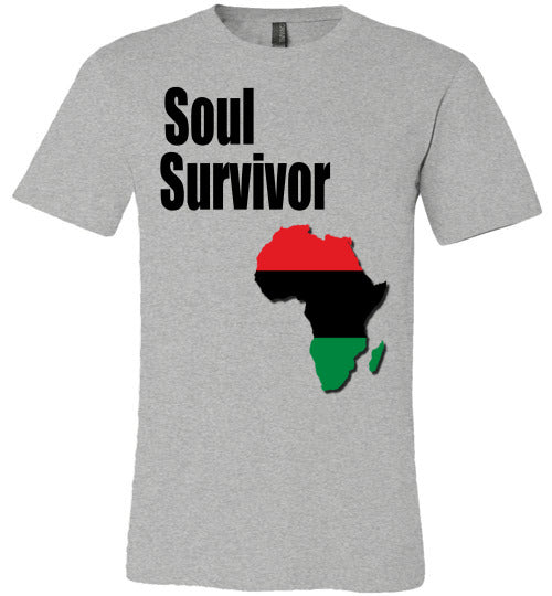 Soul Survivor Africa Map T-Shirt - Rocking Black, Inc. #RockingBlackInc #MelaninInspires