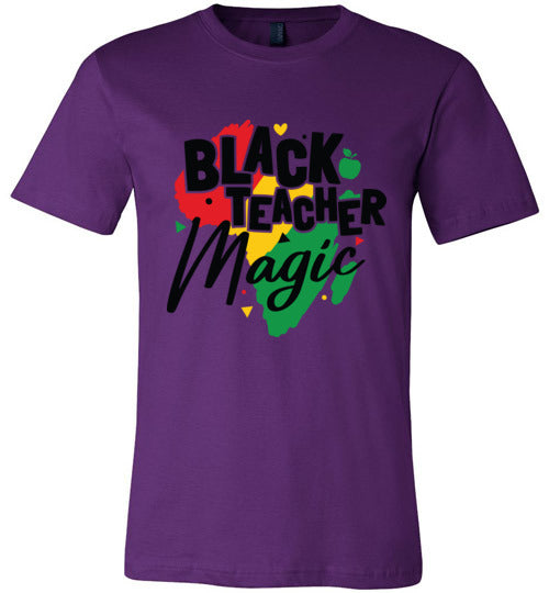 Black Teacher Magic Short Sleeve T-Shirt