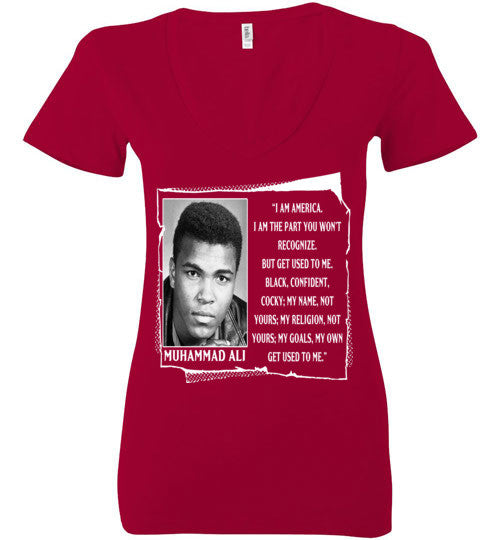 Muhammad Ali Quote Deep V-Neck T-Shirt - Rocking Black, Inc. #RockingBlackInc #MelaninInspires
