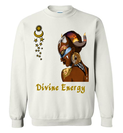 Divine Energy Crewneck Sweatshirt - Rocking Black, Inc. #RockingBlackInc #MelaninInspires
