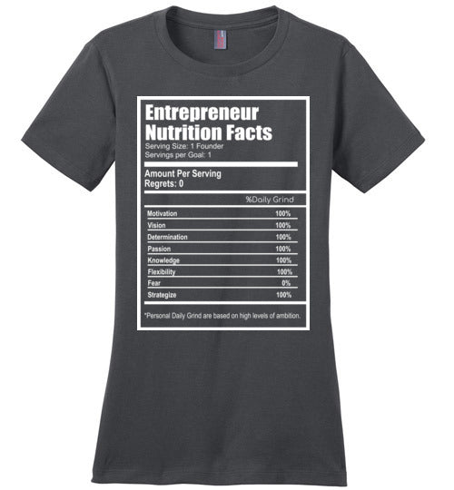 Entrepreneur Facts Short Sleeve Ladies Fit Shirt - Rocking Black, Inc. #RockingBlackInc #MelaninInspires