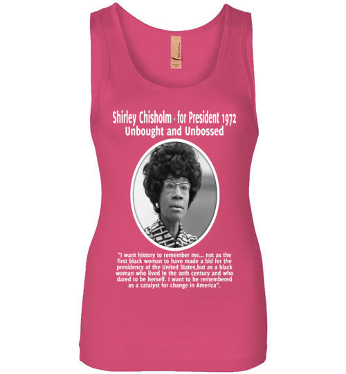 Shirley Chisholm Inspires me - Wide Strap Tank Top - Rocking Black, Inc. #RockingBlackInc #MelaninInspires