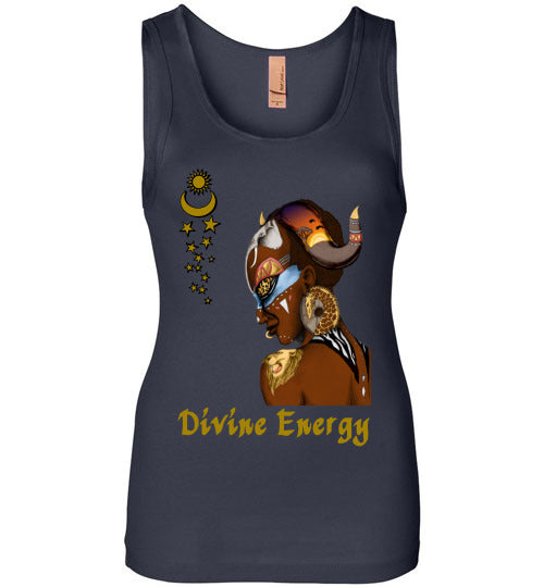 Divine Energy Wide Strap Tank Top - Rocking Black, Inc. #RockingBlackInc #MelaninInspires