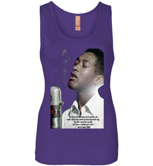 Sam Cooke Quote Wide Strap Tank - Rocking Black, Inc. #RockingBlackInc #MelaninInspires