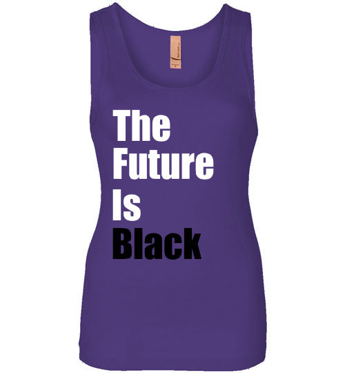 The Future is Black Wide Strap Tank Top - Rocking Black, Inc. #RockingBlackInc #MelaninInspires