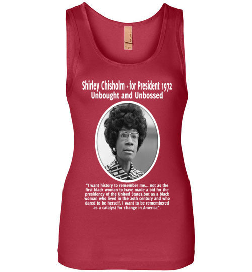 Shirley Chisholm Inspires me - Wide Strap Tank Top - Rocking Black, Inc. #RockingBlackInc #MelaninInspires