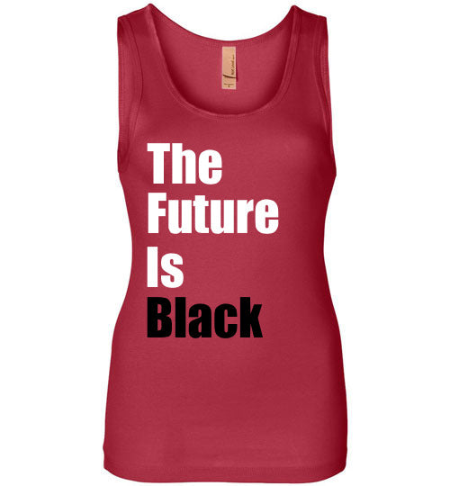 The Future is Black Wide Strap Tank Top - Rocking Black, Inc. #RockingBlackInc #MelaninInspires