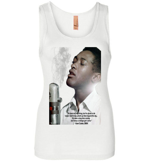 Sam Cooke Quote Wide Strap Tank - Rocking Black, Inc. #RockingBlackInc #MelaninInspires