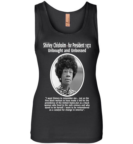 Shirley Chisholm Inspires me - Wide Strap Tank Top - Rocking Black, Inc. #RockingBlackInc #MelaninInspires