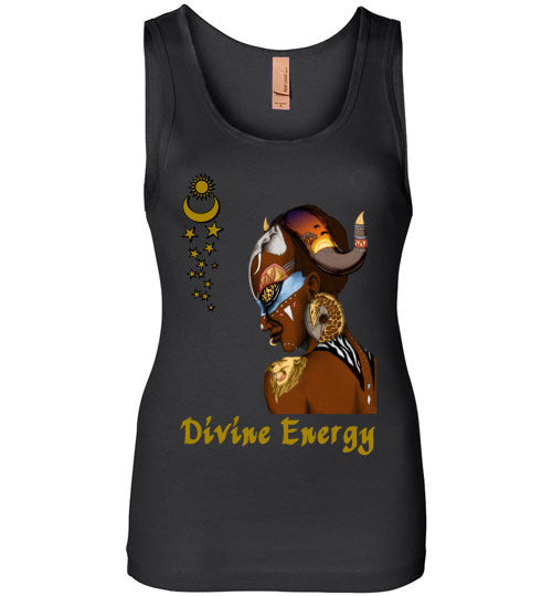 Divine Energy Wide Strap Tank Top - Rocking Black, Inc. #RockingBlackInc #MelaninInspires