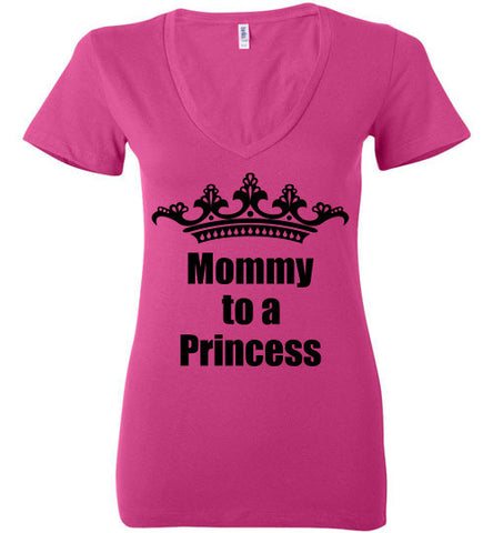 Mommy to Royalty Ladies Deep V-Neck Tee - Rocking Black, Inc. #RockingBlackInc #MelaninInspires