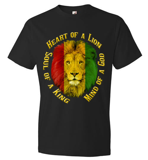 Heart of a Lion Men's T-Shirt - Rocking Black, Inc. #RockingBlackInc #MelaninInspires