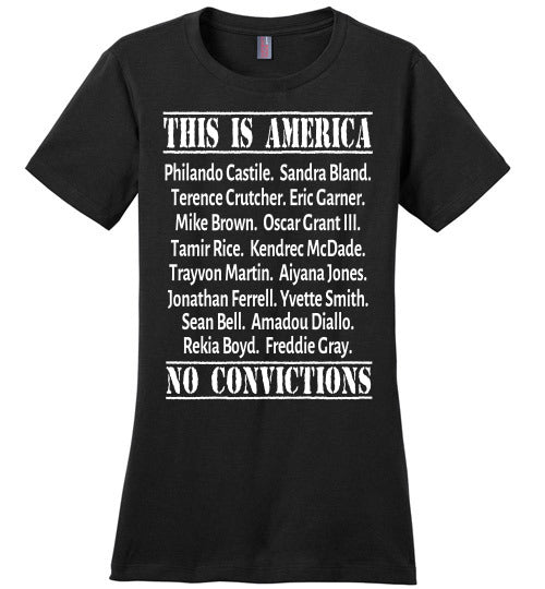 This is America Ladies Fit T-Shirt - Rocking Black, Inc. #RockingBlackInc #MelaninInspires