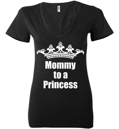 Mommy to Royalty Ladies Deep V-Neck - Rocking Black, Inc. #RockingBlackInc #MelaninInspires