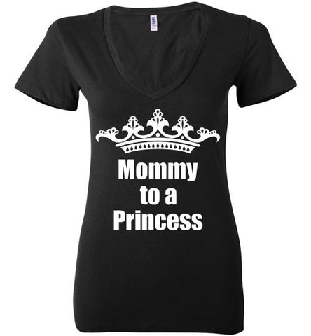 Mommy to Royalty Ladies Deep V-Neck - Rocking Black, Inc. #RockingBlackInc #MelaninInspires